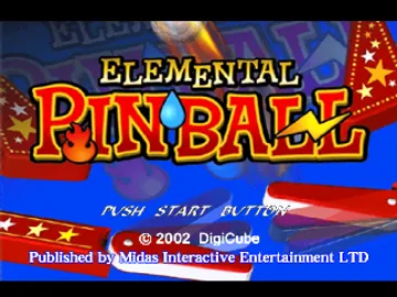 Elemental Pinball (EU) screen shot title